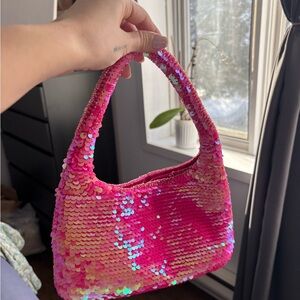 Sequin Pink Handbag